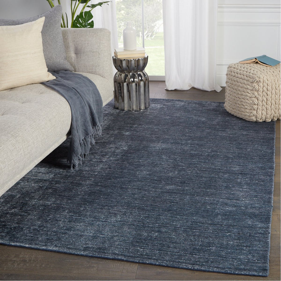 Jaipur Linnet Ardis Solid Dark Blue White LNT03 Rug