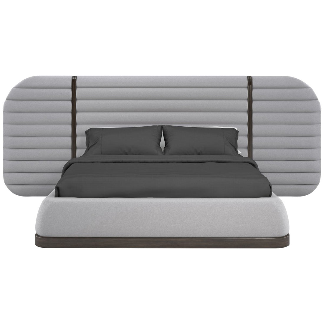 Caracole La Moda Upholstered Panel Bed with Wing Panels