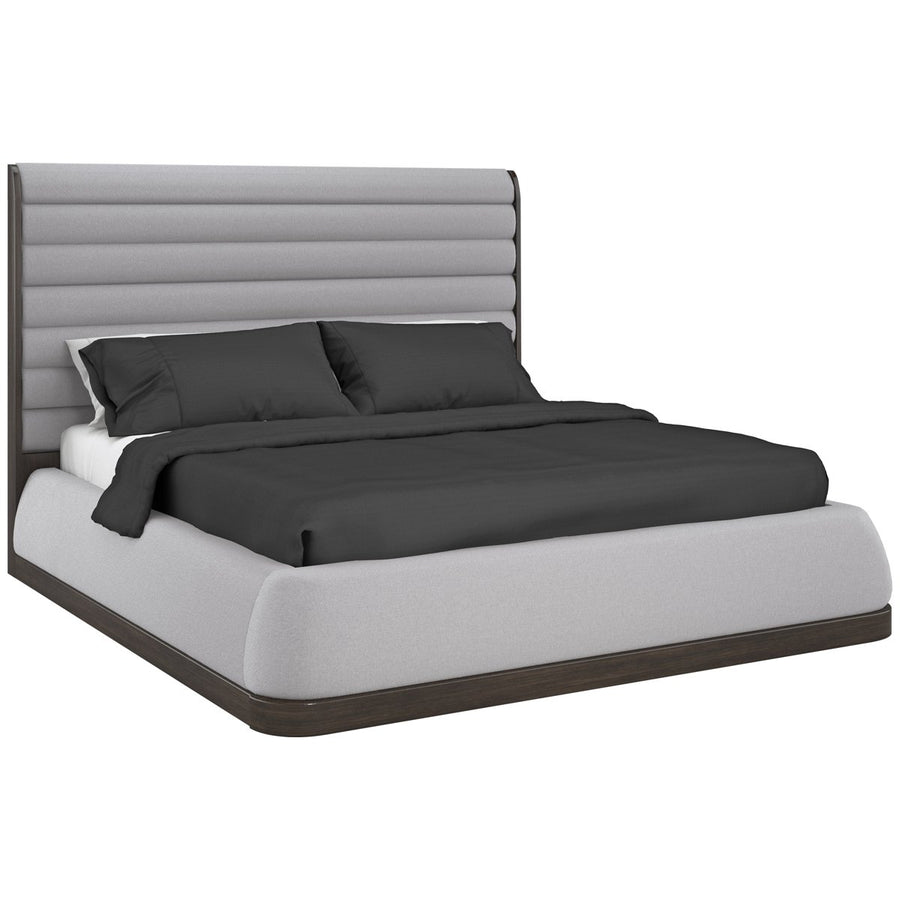 Caracole La Moda Upholstered Panel Bed with Wing Panels