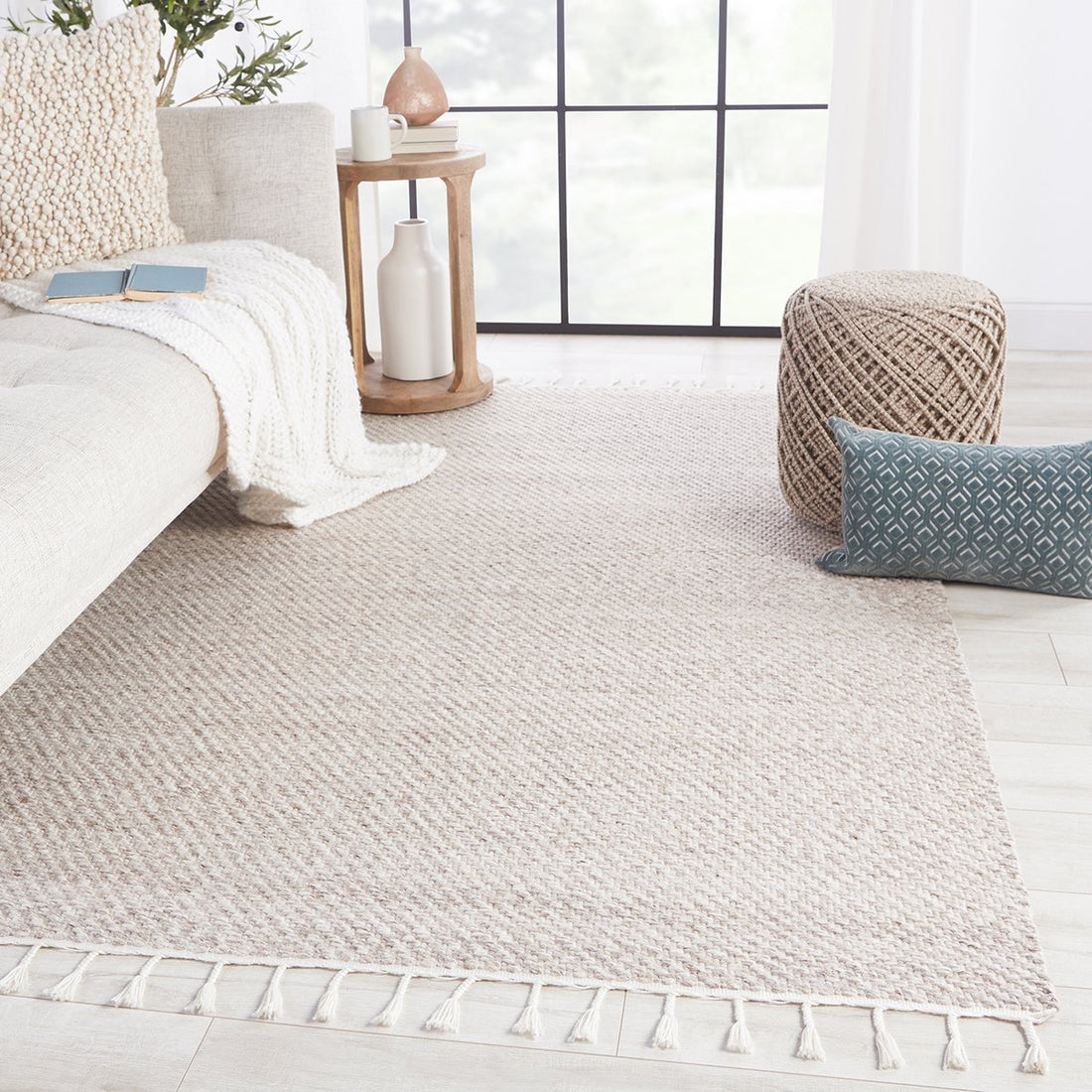 Jaipur Majorca Adria Solid Cream Gray MAJ01 Rug