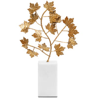 Villa & House Maple Branch Statue, Gold