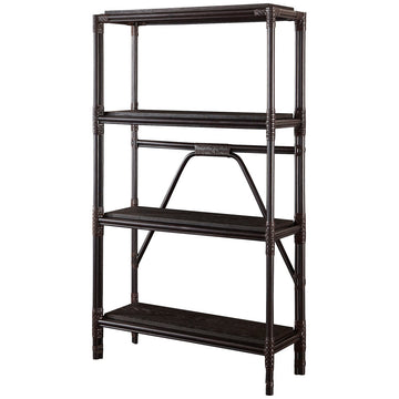 Baker Furniture Lattice Etagere with Oak Shelves MCA1595