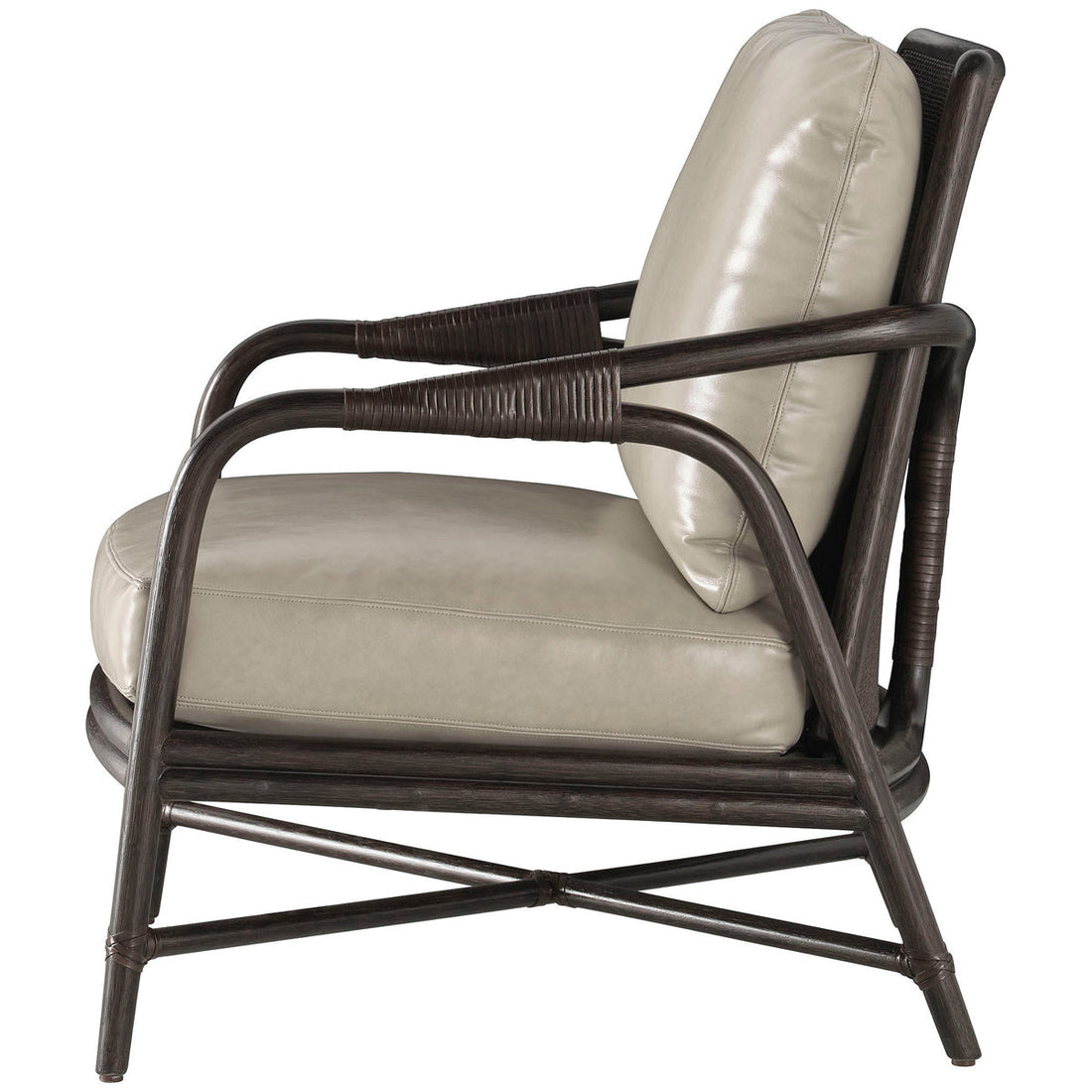 Baker Furniture Knot Rattan Lounge Chair MCA2201C