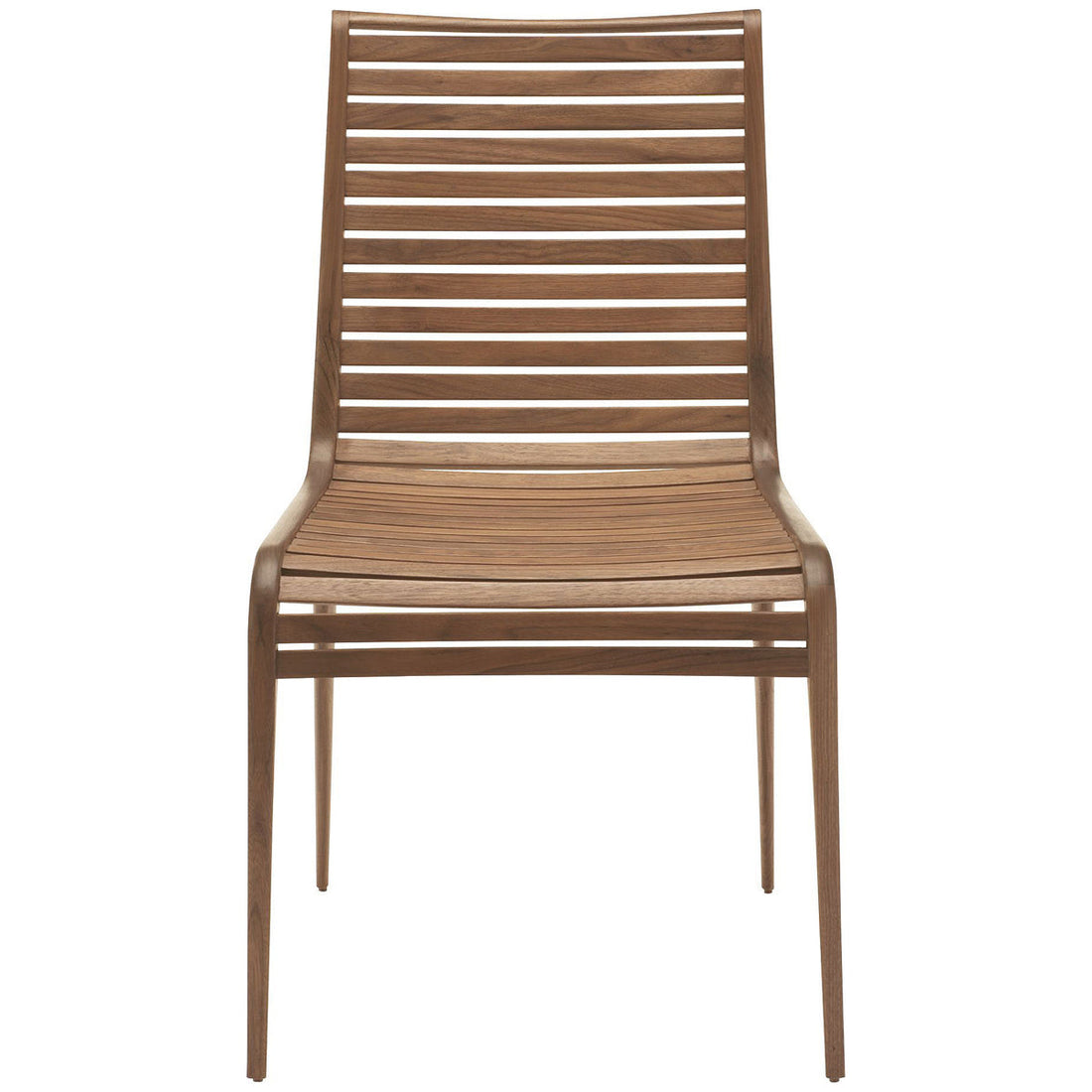 Baker Furniture Slatted Walnut Chair MCM411