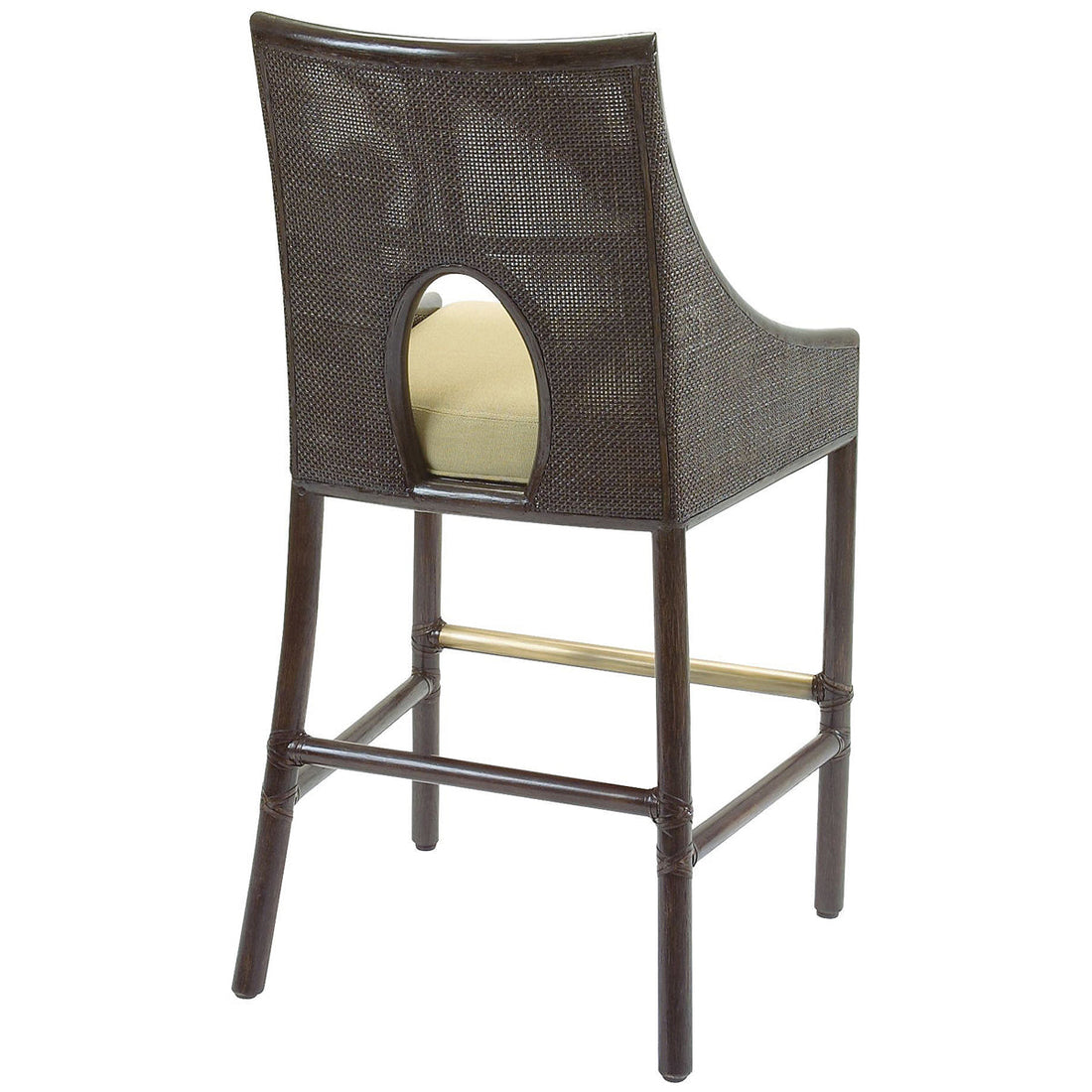 Baker Furniture Caned Barstool MCO362