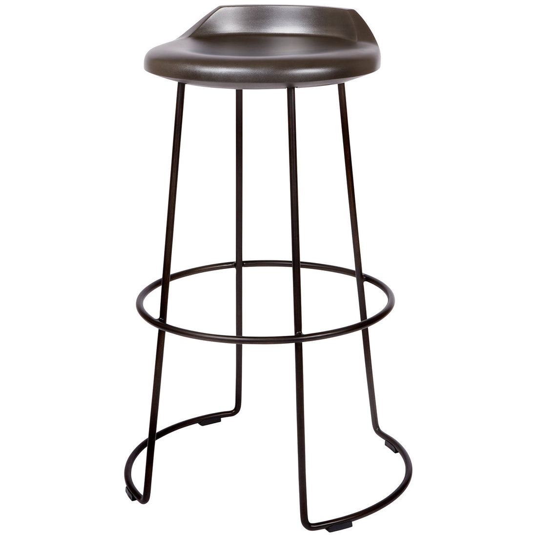 Baker Furniture Swivel Barstool with Concrete Seat MCO408T