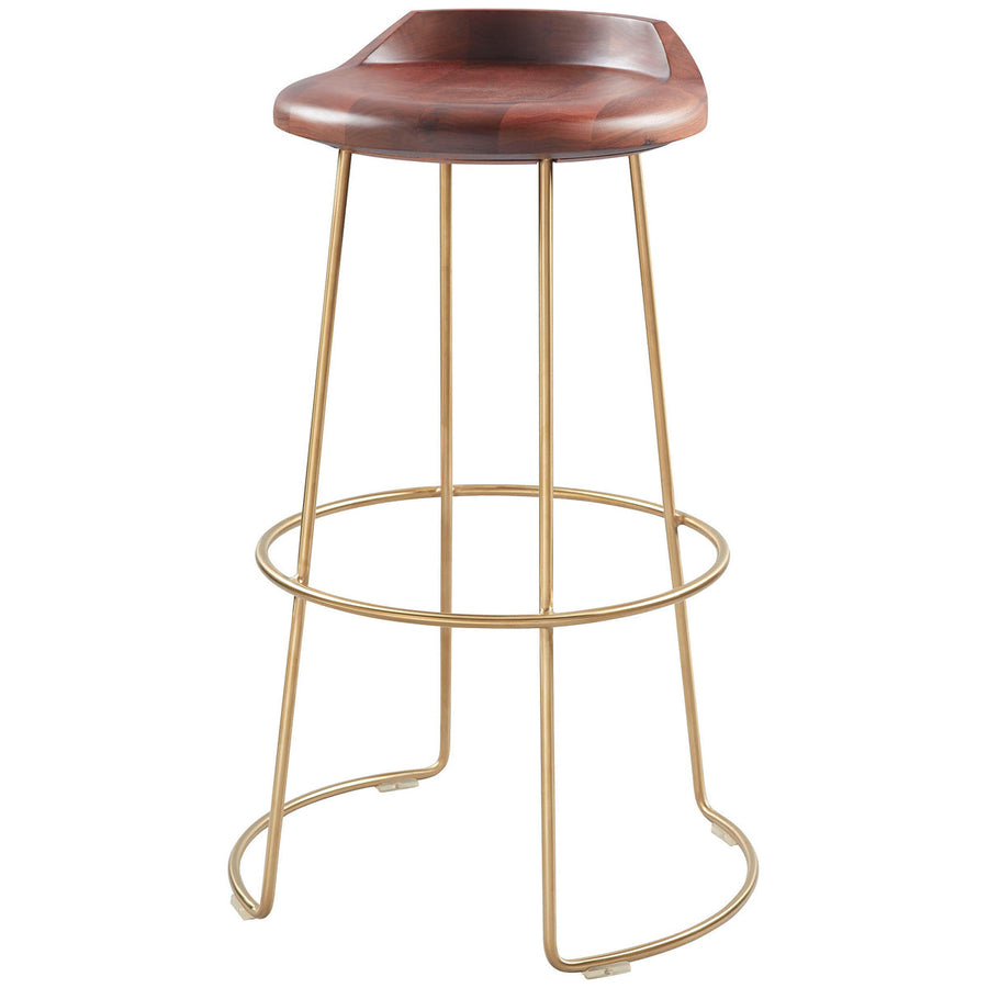 Baker Furniture Swivel Barstool with Concrete Seat MCO408T