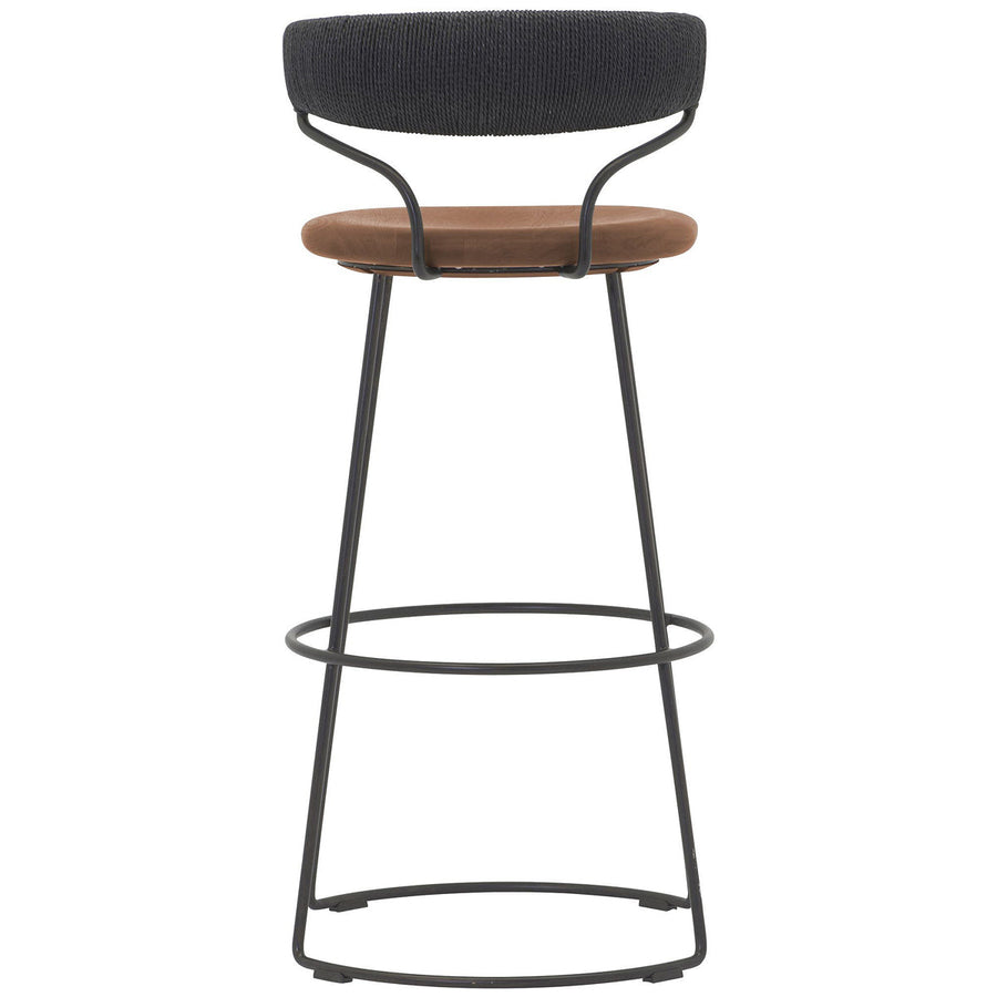 Baker Furniture Danish Cord Swivel Barstool MCO426T