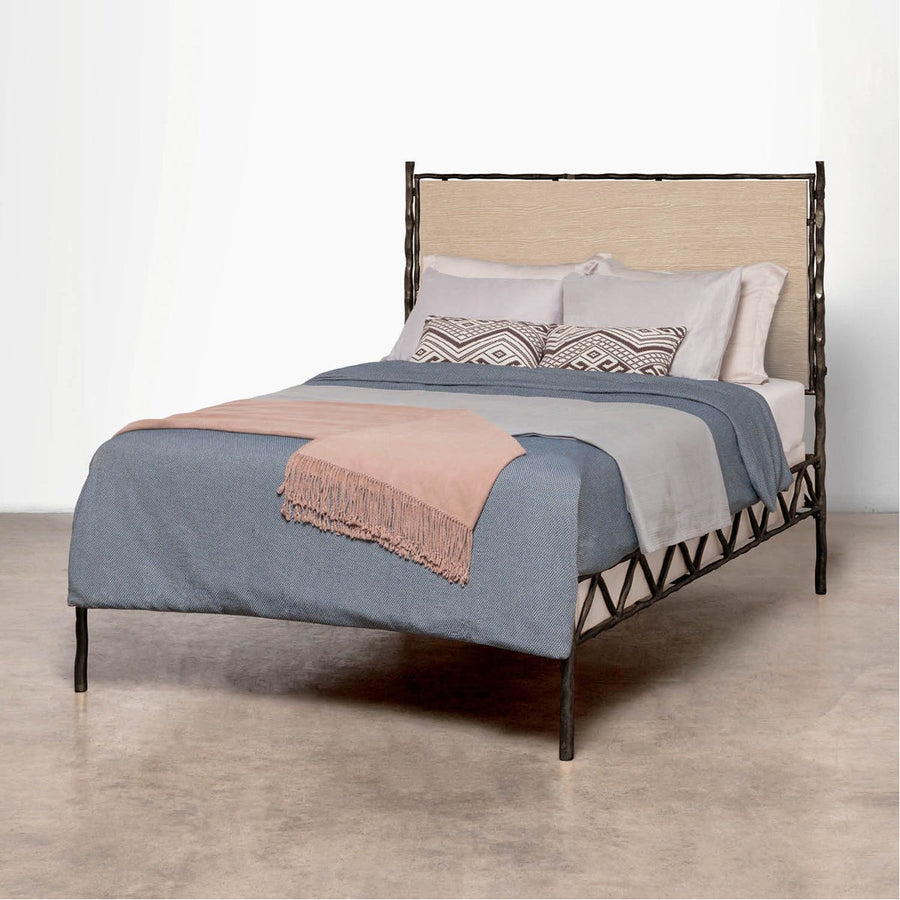 Made Goods Brennan Textured Bed in Danube Fabric