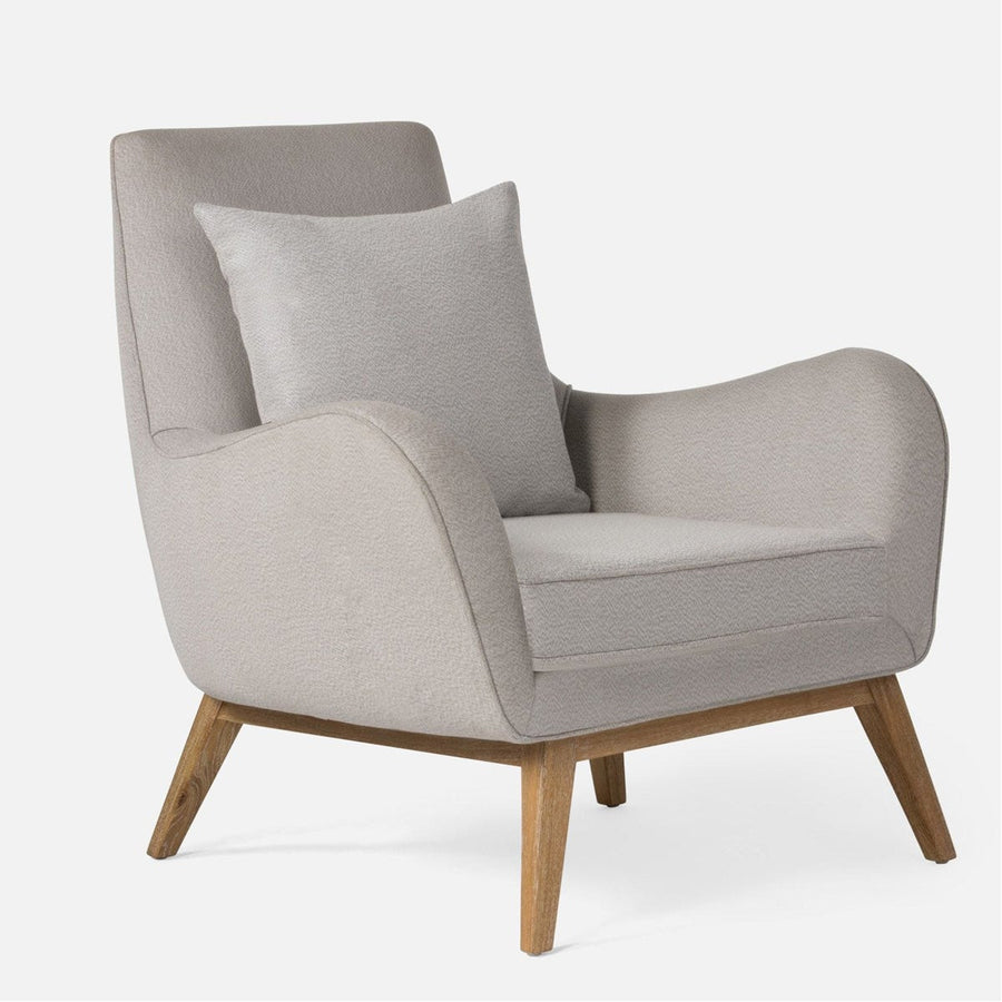 Made Goods Colten Lounge Chair in Cerused White Oak