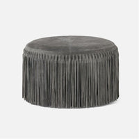 Made Goods Hallie Suede Fringe Coffee Table