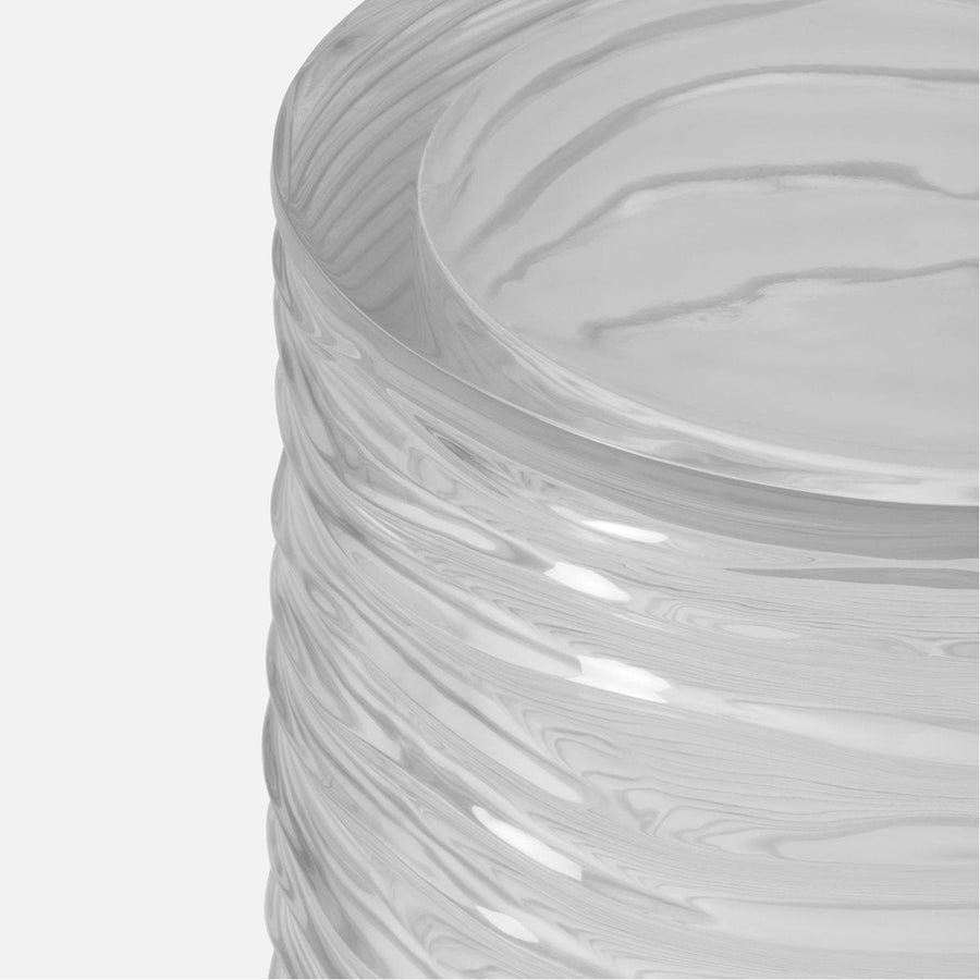 Made Goods Milana Clear Resin Wavy Stool