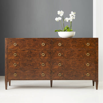 Modern History Walnut Burl Dresser