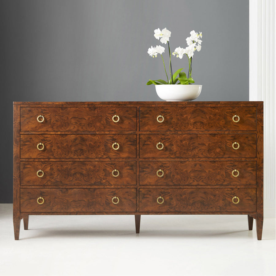 Modern History Walnut Burl Dresser