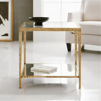 Modern History Sculpture Square End Table