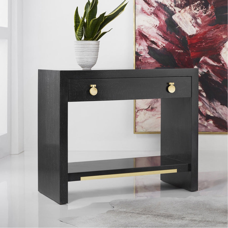 Somerset Bay Home Mirage Bedside Chest - Black Lacewood Veneer