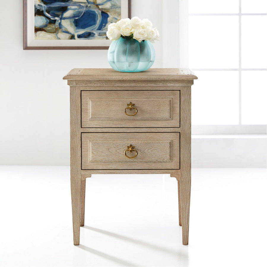 Modern History Weathered Oak 24-Inch Bedside Table