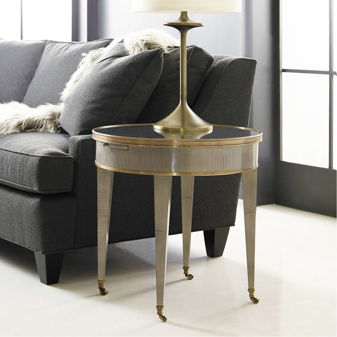 Modern History Tuxedo End Table