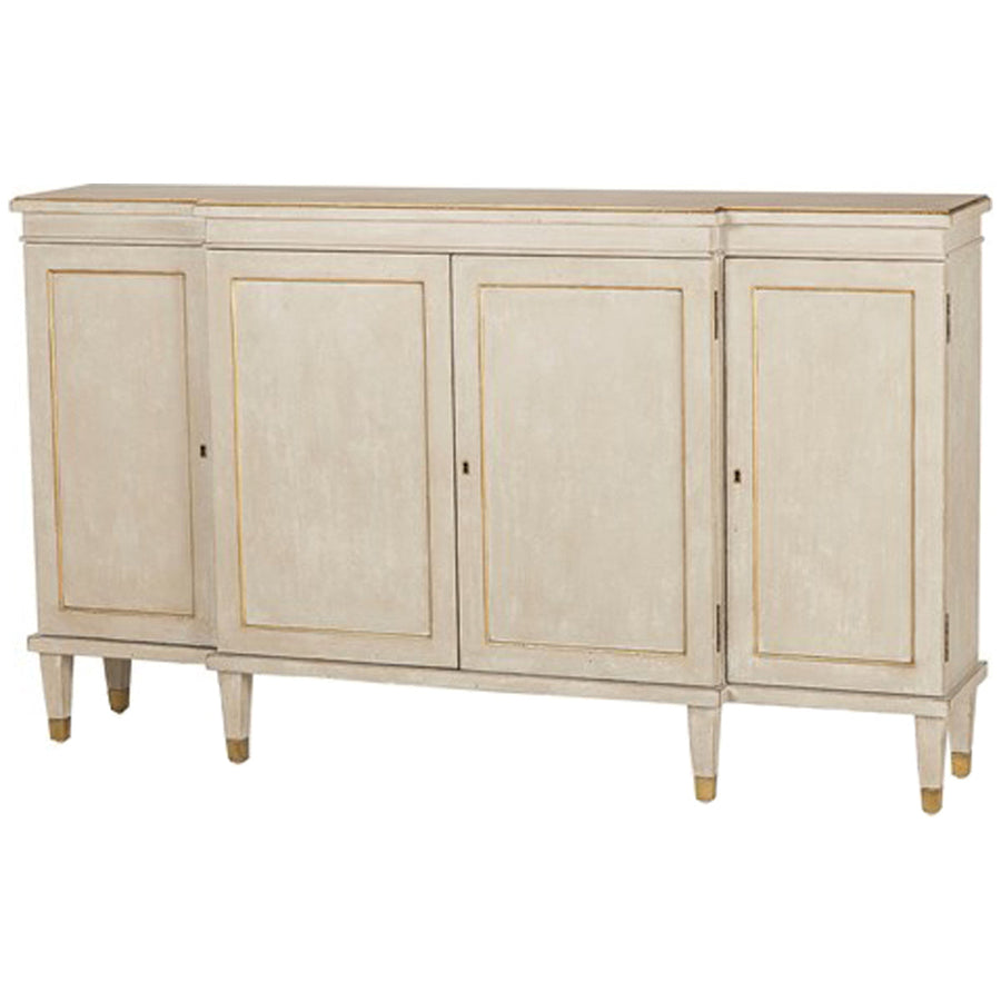 Modern History Gustavian Breakfront Cabinet