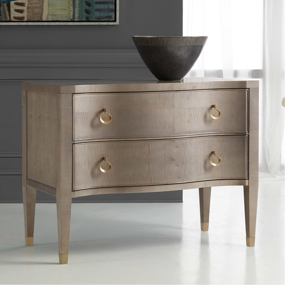 Modern History Serpentine Chest - Sycamore Grey