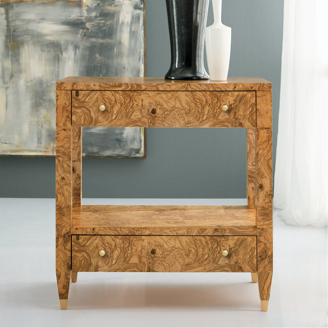 Modern History Olive Ash Nightstand