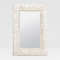 Made Goods Abigail Beige Mix Coco Beads Mirror