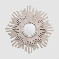 Made Goods Anders Sunburst Cement Outdoor Mirror