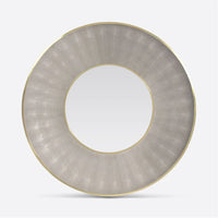 Made Goods Armond Round Realistic Faux Shagreen Mirror