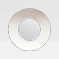 Made Goods Armond Round Realistic Faux Shagreen Mirror