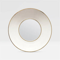 Made Goods Armond Round Realistic Faux Shagreen Mirror