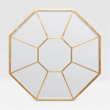 Made Goods Camilla Octagonal Gold Leaf Mirror