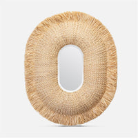 Made Goods Casey Raffia Fringe Mirror