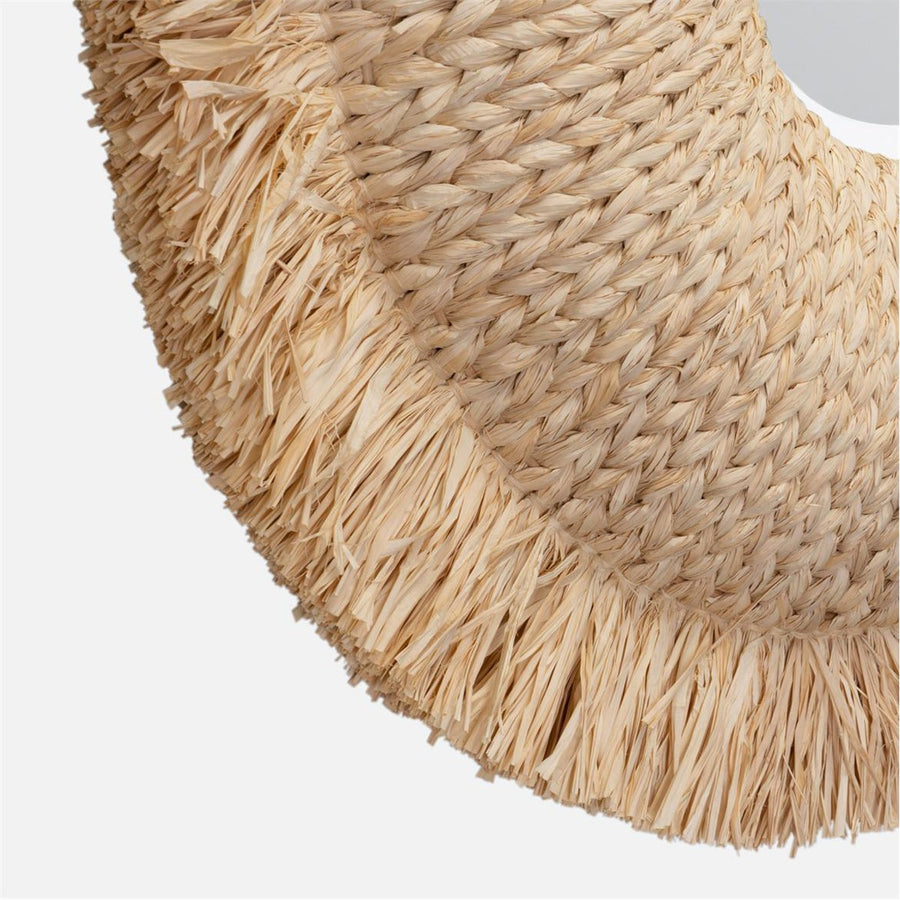 Made Goods Casey Raffia Fringe Mirror