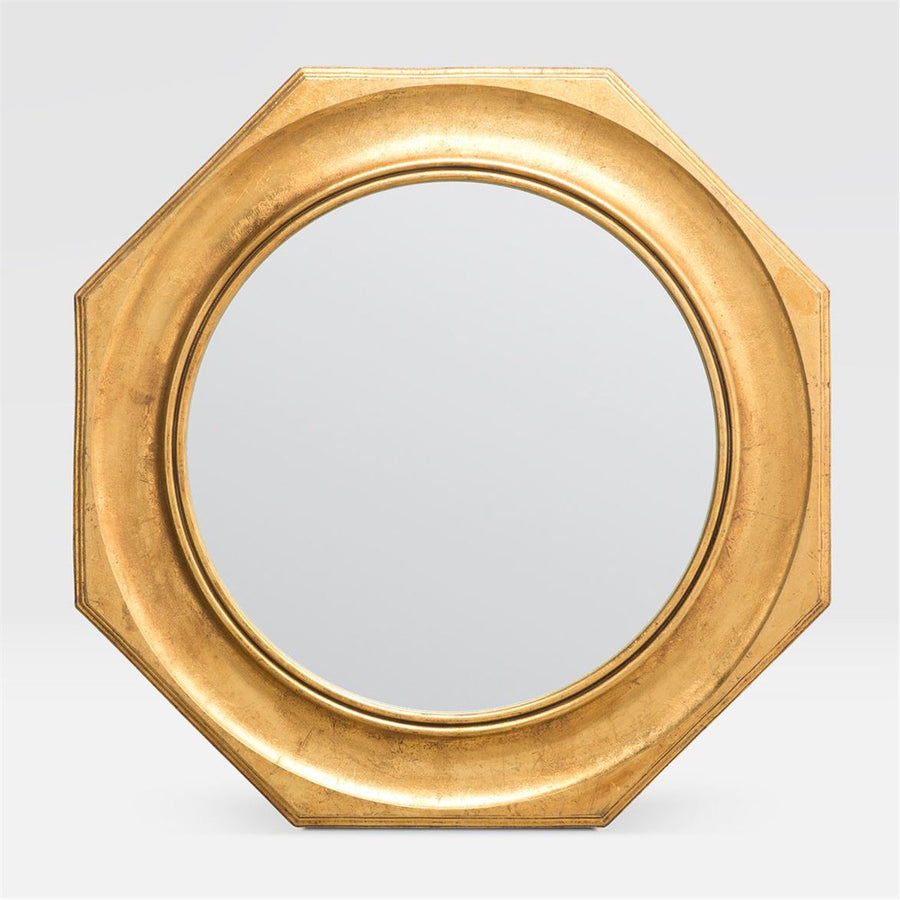 Made Goods Darby Antiqued Gold Leaf Wood Mirror