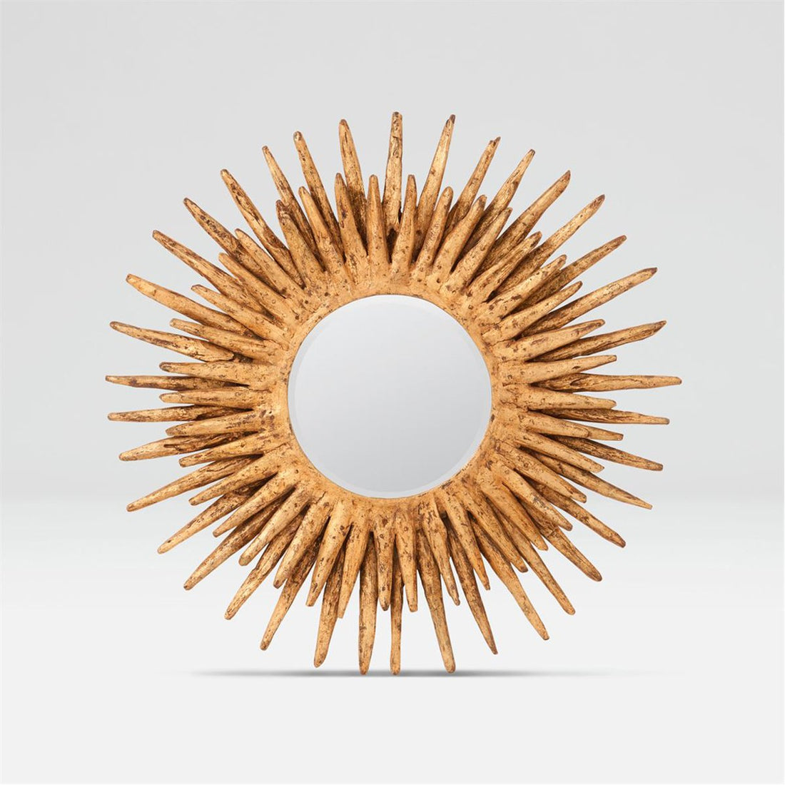 Made Goods Donatella Round Wood Rays Mirror