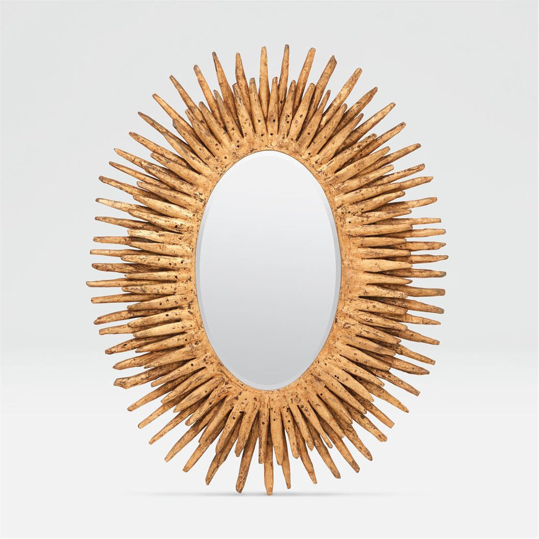 Made Goods Donatella Oval Wood Rays Mirror