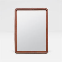 Made Goods Duncan Tobacco Full-Grain Leather Mirror