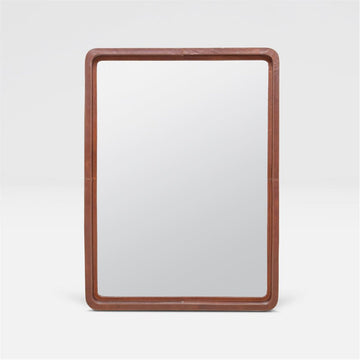 Made Goods Duncan Tobacco Full-Grain Leather Mirror