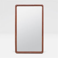 Made Goods Duncan Tobacco Full-Grain Leather Mirror