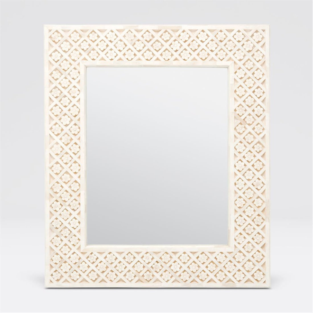 Made Goods Fleur Inlaid Flower Mirror