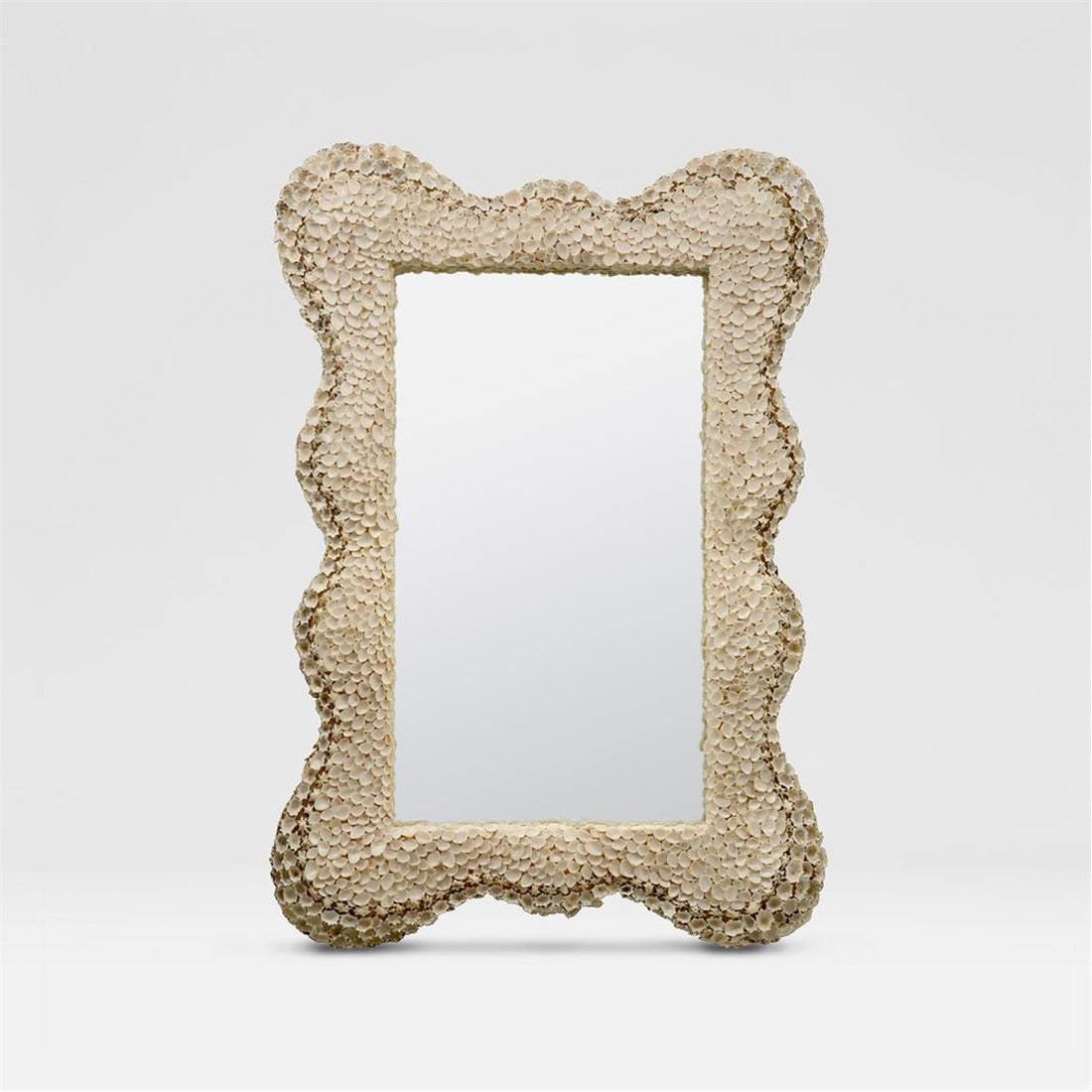 Made Goods Isabella White Star Shell Mirror