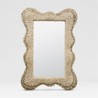 Made Goods Isabella White Star Shell Mirror