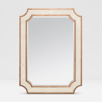 Made Goods James Cut Corner Realistic Faux Shagreen Mirror