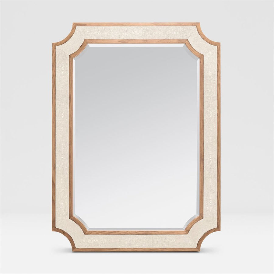 Made Goods James Cut Corner Realistic Faux Shagreen Mirror