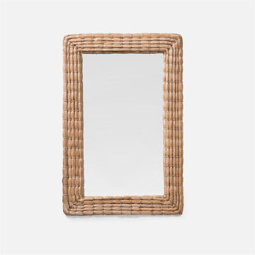 Made Goods Keegan Pristine Shagreen Profile Mirror with Border