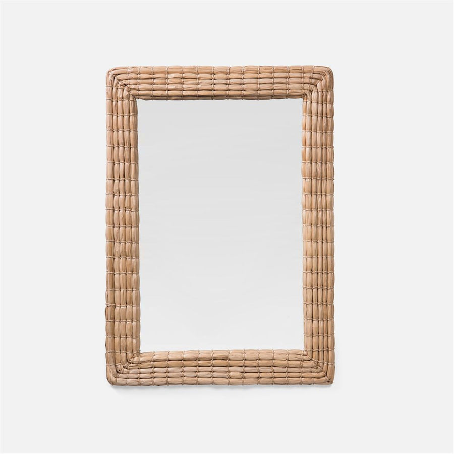 Made Goods Keegan Pristine Shagreen Profile Mirror with Border