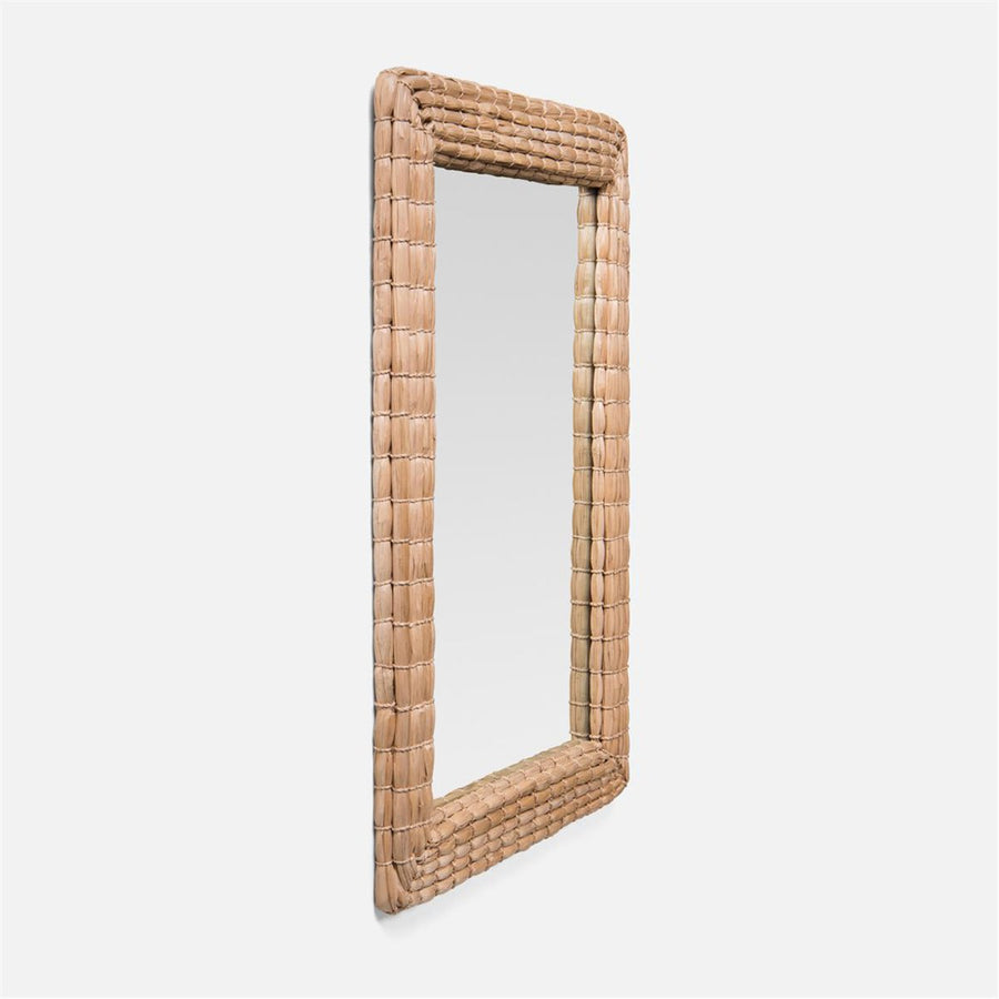 Made Goods Keegan Pristine Shagreen Profile Mirror with Border