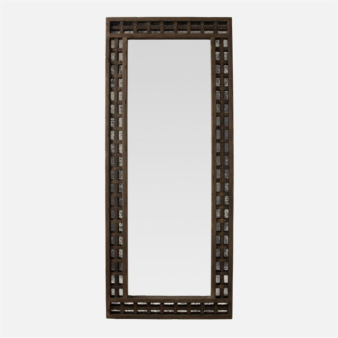 Made Goods Lavinia Dark Rustic Mango Wood Mirror