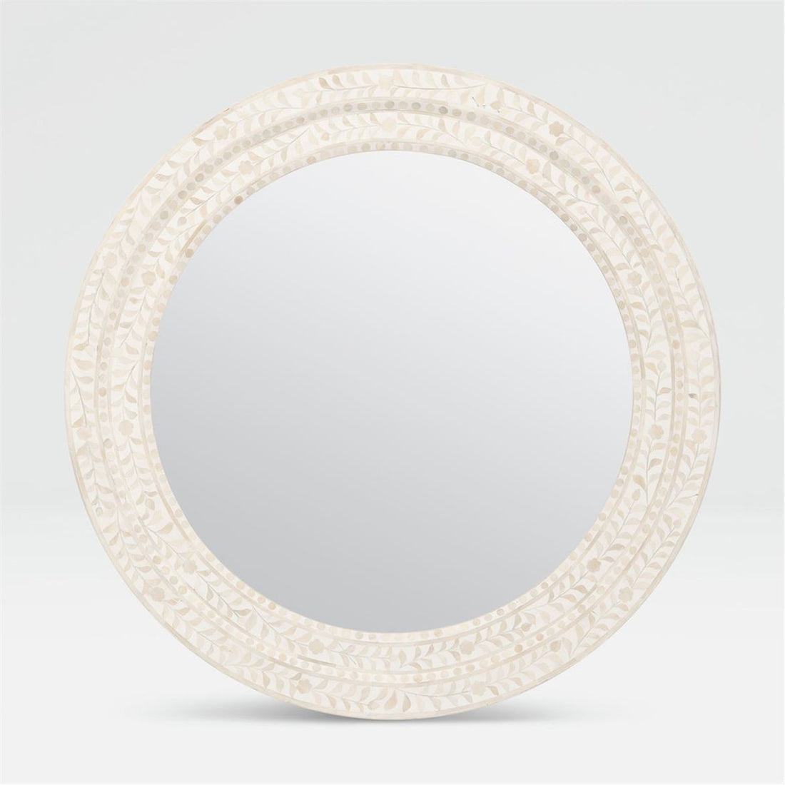 Made Goods Lexi Round Bone Mirror