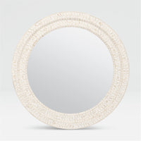 Made Goods Lexi Round Bone Mirror